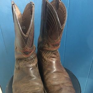 sport wide square toe western boot